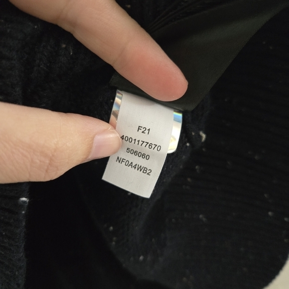 North Face Wool Blend Crestview Crew Neck Sweater Aviator Navy Women's Size XL - Picture 8 of 9